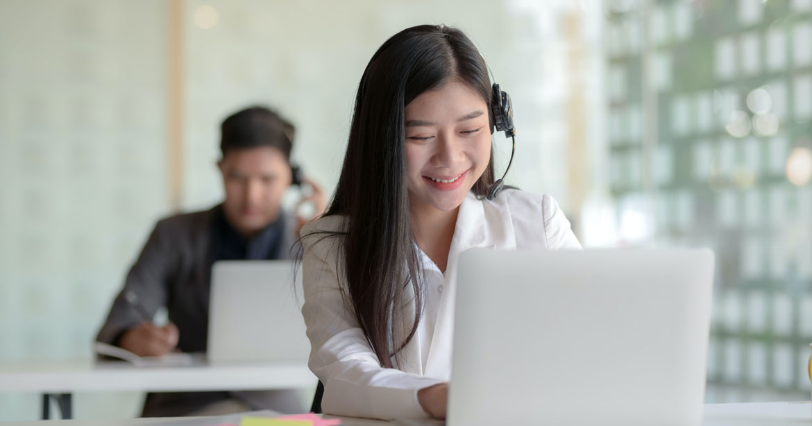 Headset with Hosted, IP Phone System